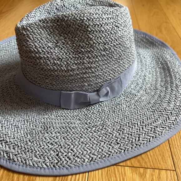 Olive & Pique Purple Emma Straw Woven Hat